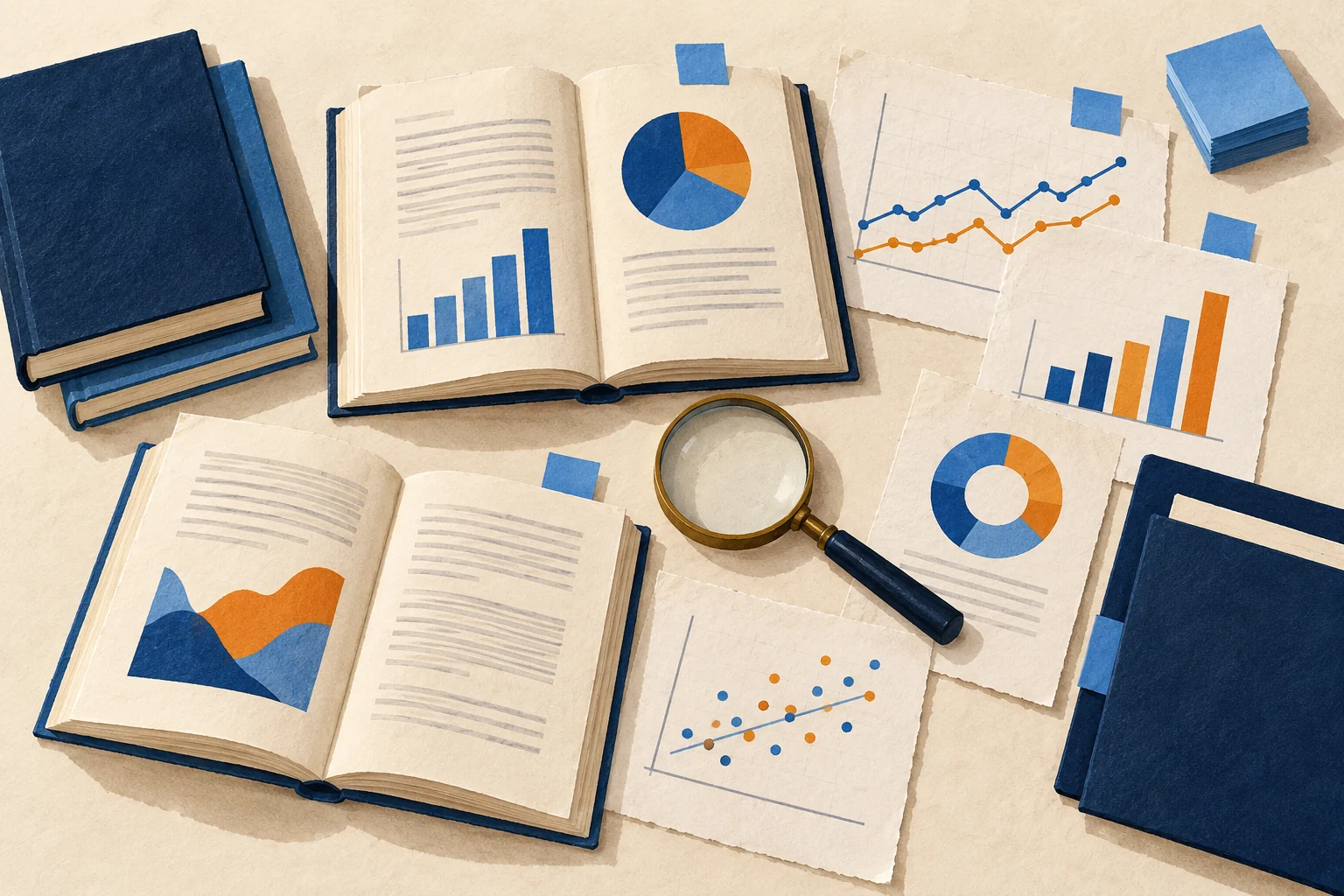 Illustrated books and planning materials